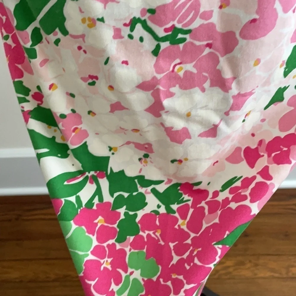 Ralph Lauren Pink and Green Floral Skirt Sz 2